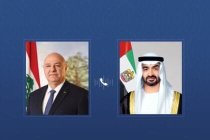 He affirmed Lebanon's solidarity with the UAE.. The President of the UAE receives a phone call from the Lebanese President