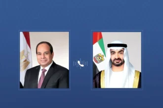 اتصال هاتفي بين رئيس الإمارات والرئيس المصري يؤكد إدانة الهجمات الإيرانية