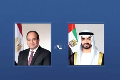 اتصال هاتفي بين رئيس الإمارات والرئيس المصري يؤكد إدانة الهجمات الإيرانية