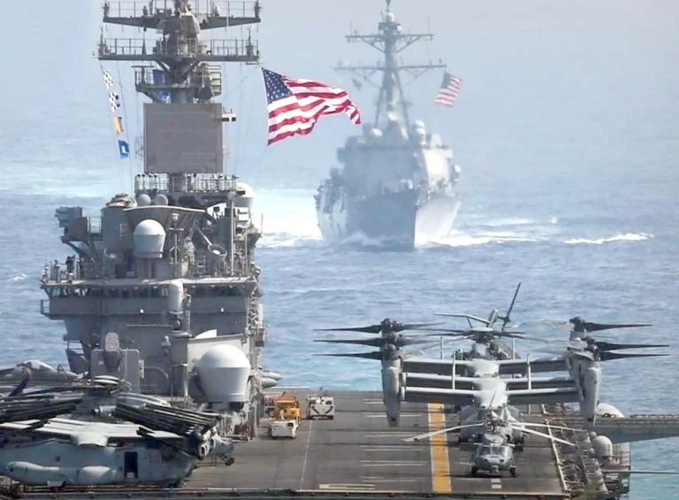 The US military disables a commercial vessel bound for an Iranian port