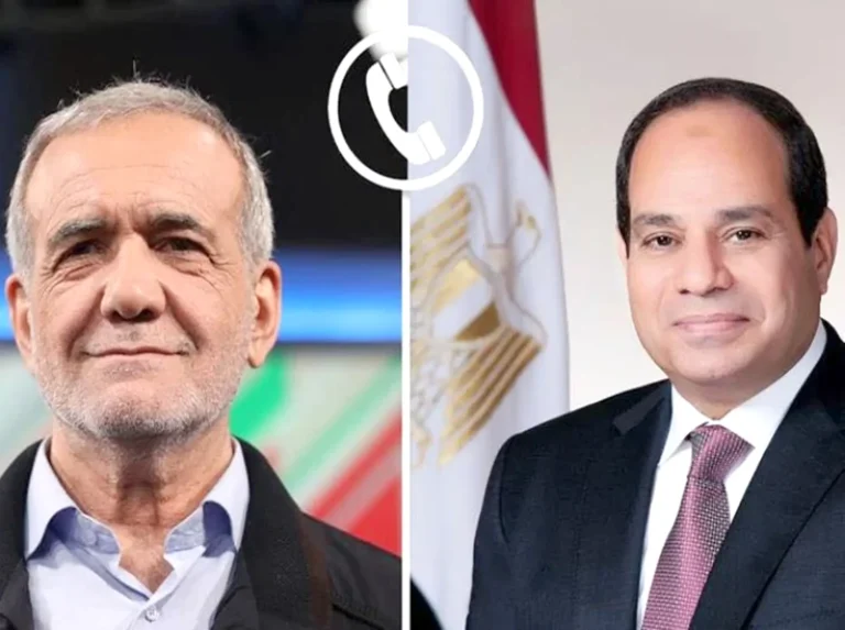الرئيس السيسي يؤكد لبزشكيان أهمية تجنب التصعيد ودعم المفاوضات الأمريكية الإيرانية