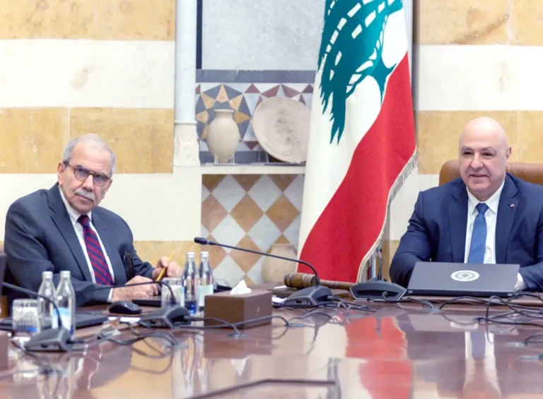 The Lebanese president and prime minister discuss the results of the Pentagon meeting with Israel