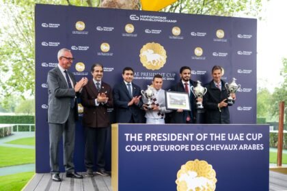 France.. The mare "Lacaro de Croat" wins the UAE President's Cup for Purebred Arabian Horses