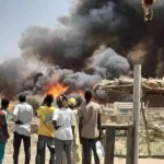 Commercial disaster strikes Darfur: Fire engulfs a vital market in Nyala, causing heavy losses