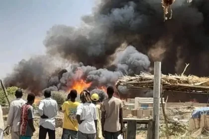 Commercial disaster strikes Darfur: Fire engulfs a vital market in Nyala, causing heavy losses