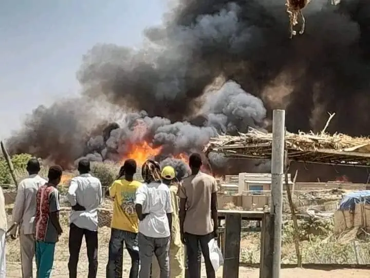 Commercial disaster strikes Darfur: Fire engulfs a vital market in Nyala, causing heavy losses