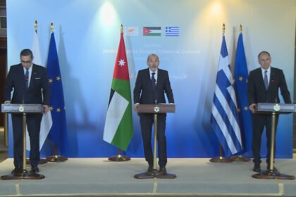 The Jordanian-Cypriot-Greek tripartite summit has commenced at Al-Husseiniya Palace in Amman