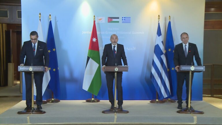 The Jordanian-Cypriot-Greek tripartite summit has commenced at Al-Husseiniya Palace in Amman