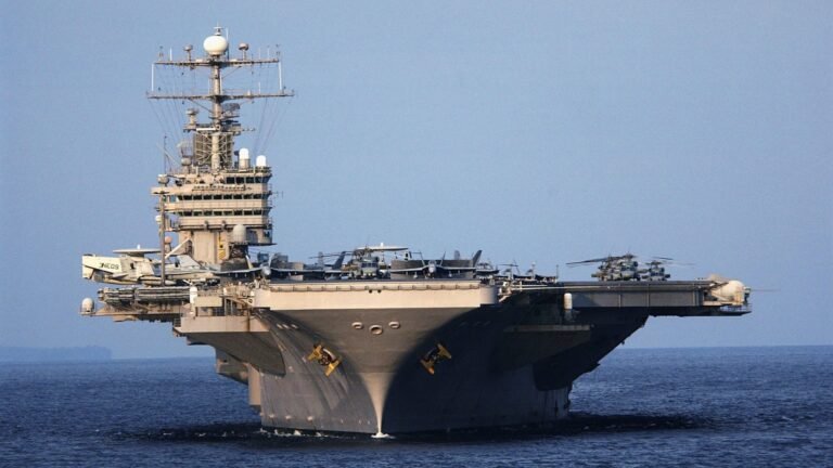 A US aircraft carrier is repositioning itself in the Middle East amid military arrangements and field preparations