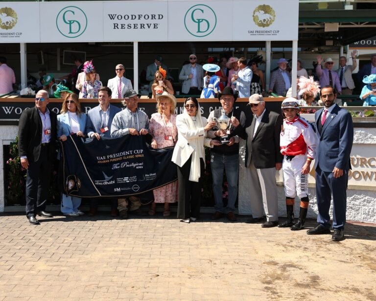 For the third time.. Diamond Jim AA is the American station champion of the UAE President's Cup for Arabian Horses