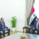رئيس مجلس الوزراء علي فالح الزيدي يستقبل السفير البريطاني في العراق