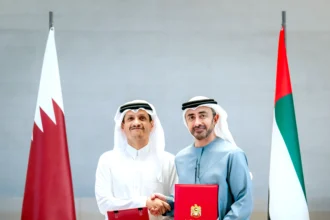 عبدالله بن زايد ونظيره القطري يترأسان اجتماع اللجنة المشتركة في متحف زايد الوطني
