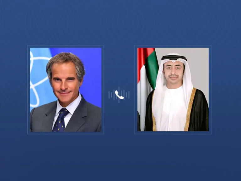 Abdullah bin Zayed confirms to the International Atomic Energy Agency the UAE's condemnation of the attack on the Barakah plant