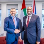 Abdullah bin Zayed discusses with the British Minister of Justice the repercussions of the Iranian attacks on the UAE