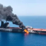 US airstrikes target oil tankers attempting to break the blockade