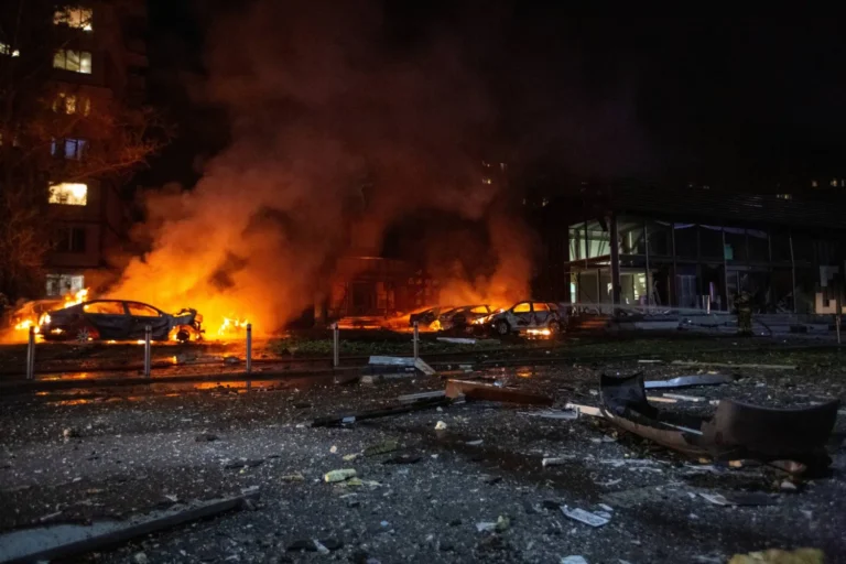 An attack on the Ukrainian capital leaves dead and wounded amid escalating clashes