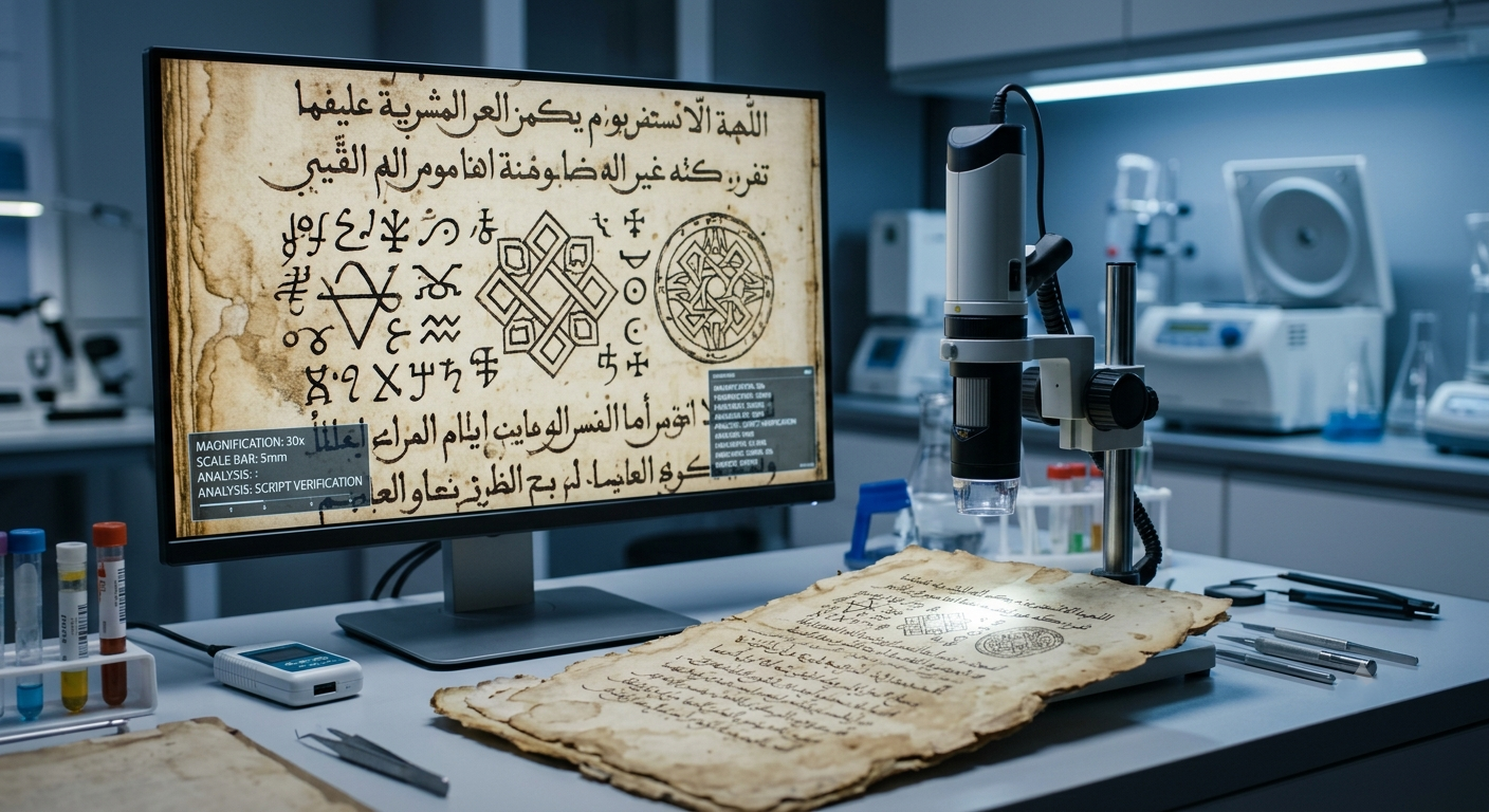 فك لغز المخطوطات القديمة: الذكاء الاصطناعي يقرأ بنجاح كتابًا غامضًا يبدأ بصفحات عربية