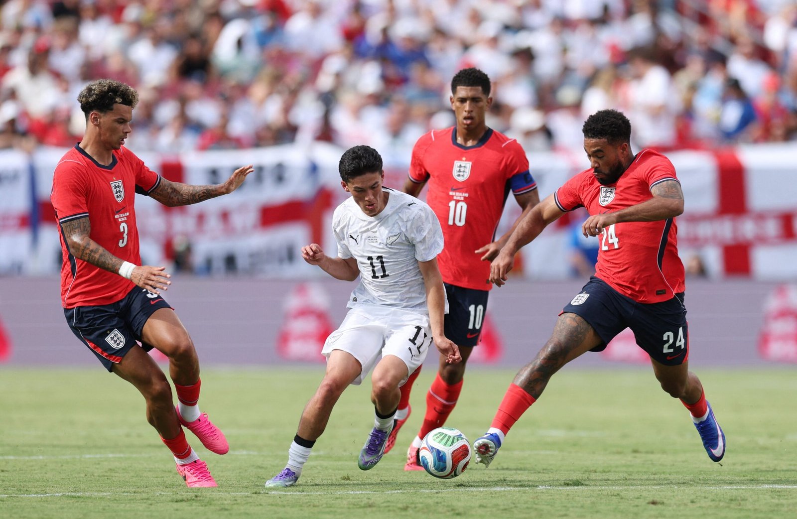 New Zealand loses to England in their final World Cup warm-up match