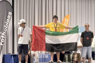 Italy.. Abu Dhabi Academy player leads European Sailing Cup in Italy