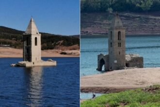 Drought in Barcelona brings back to the surface a thousand-year-old church that had been submerged since the Franco era.