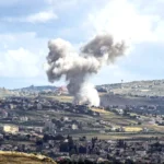 The Israeli army announces the downing of an aerial target in southern Lebanon and intensifies its strikes on Hezbollah positions