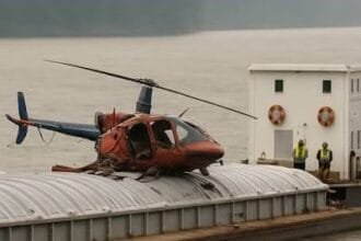 A US Coast Guard helicopter crashed during a training mission in Alaska