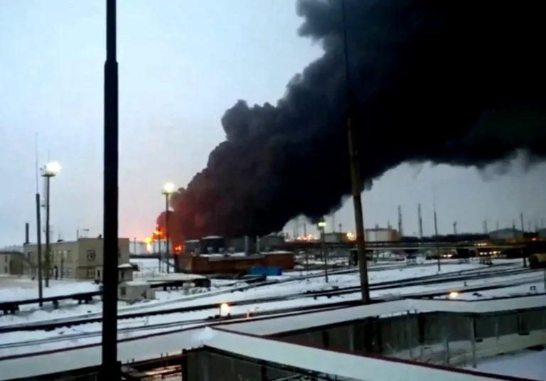 Reuters reports that operations at Russia's Saratov refinery have been halted following a drone attack