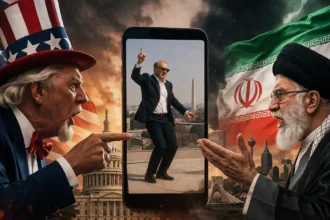 A US-Iranian row erupts after a video of a Washington official dancing... and Tehran attacks what it described as "political vulgarity"