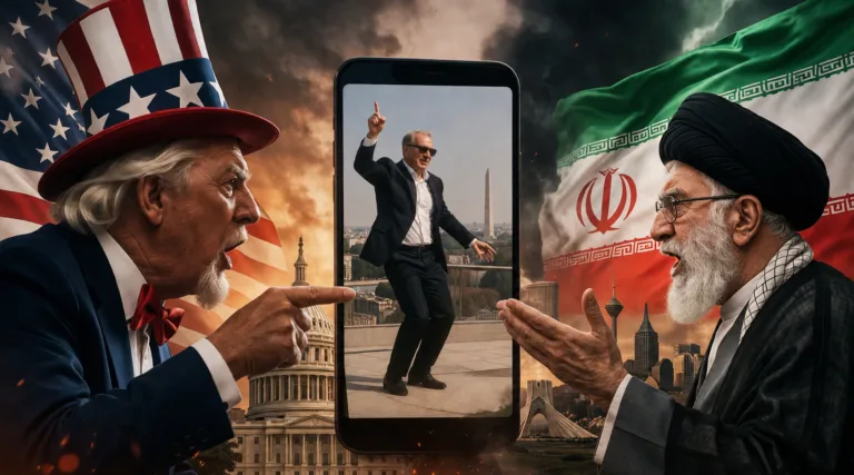 A US-Iranian row erupts after a video of a Washington official dancing... and Tehran attacks what it described as "political vulgarity"