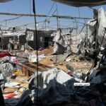 Two martyrs and a number of wounded in an Israeli bombing that targeted the Al-Mawasi area west of Khan Younis