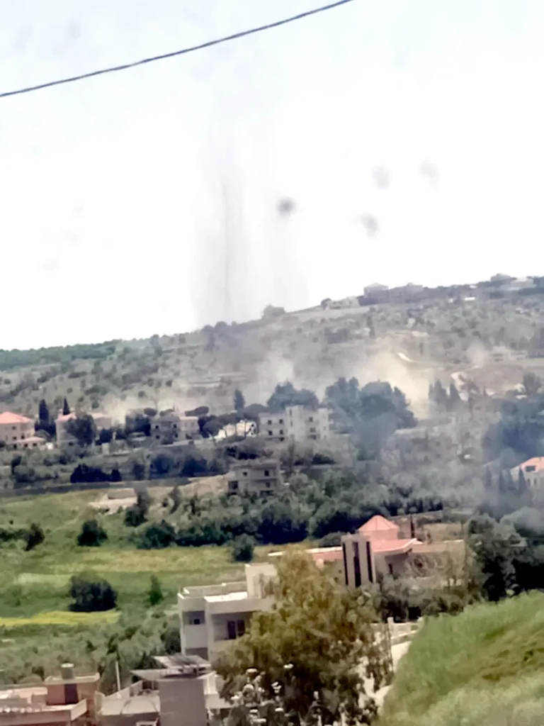 قصف إسرائيلي يستهدف بلدة حداثا جنوبي لبنان1