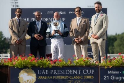 إيطاليا.. المهرة "آر بي بيرن ذا بيل" تتوج بلقب كأس رئيس الإمارات للخيول العربية