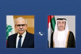 Abdullah bin Zayed and Nawaf Salam discuss bilateral relations and developments in Lebanon by phone