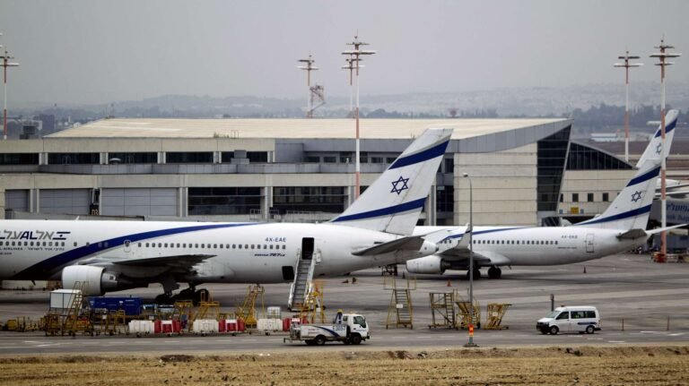 Alert in Israel after rockets fired and passengers evacuated at Ben Gurion Airport