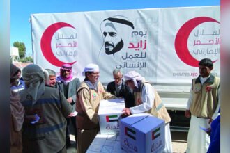 The Gentleman Knight 3.. The Emirates Red Crescent supplies Gaza with 36.7 million dirhams