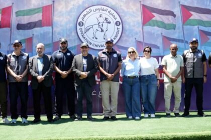 The UAE field hospital in the Gaza Strip receives a UN delegation