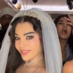 Haifa Wehbe sparks speculation in a wedding dress.