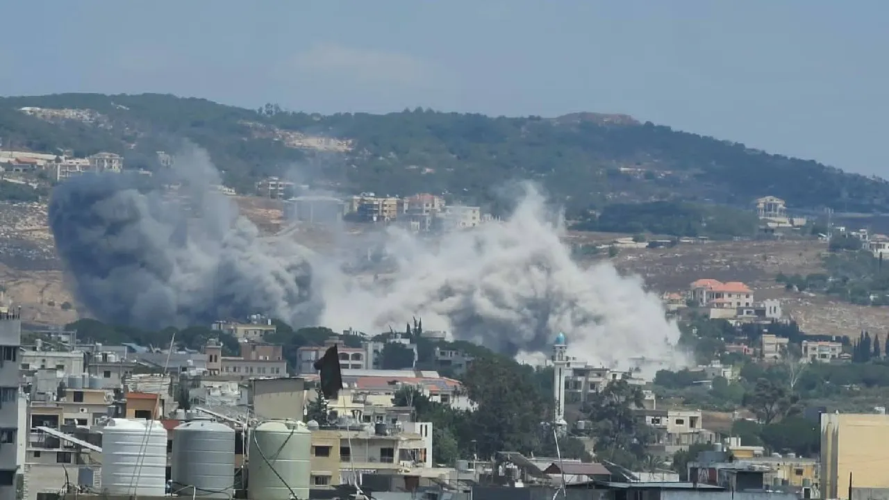 Israeli Army Explosion in Majdal Zoun Southern Lebanon