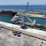 Under the franchise agreement.. DB World receives the first crane to develop Tartous Port