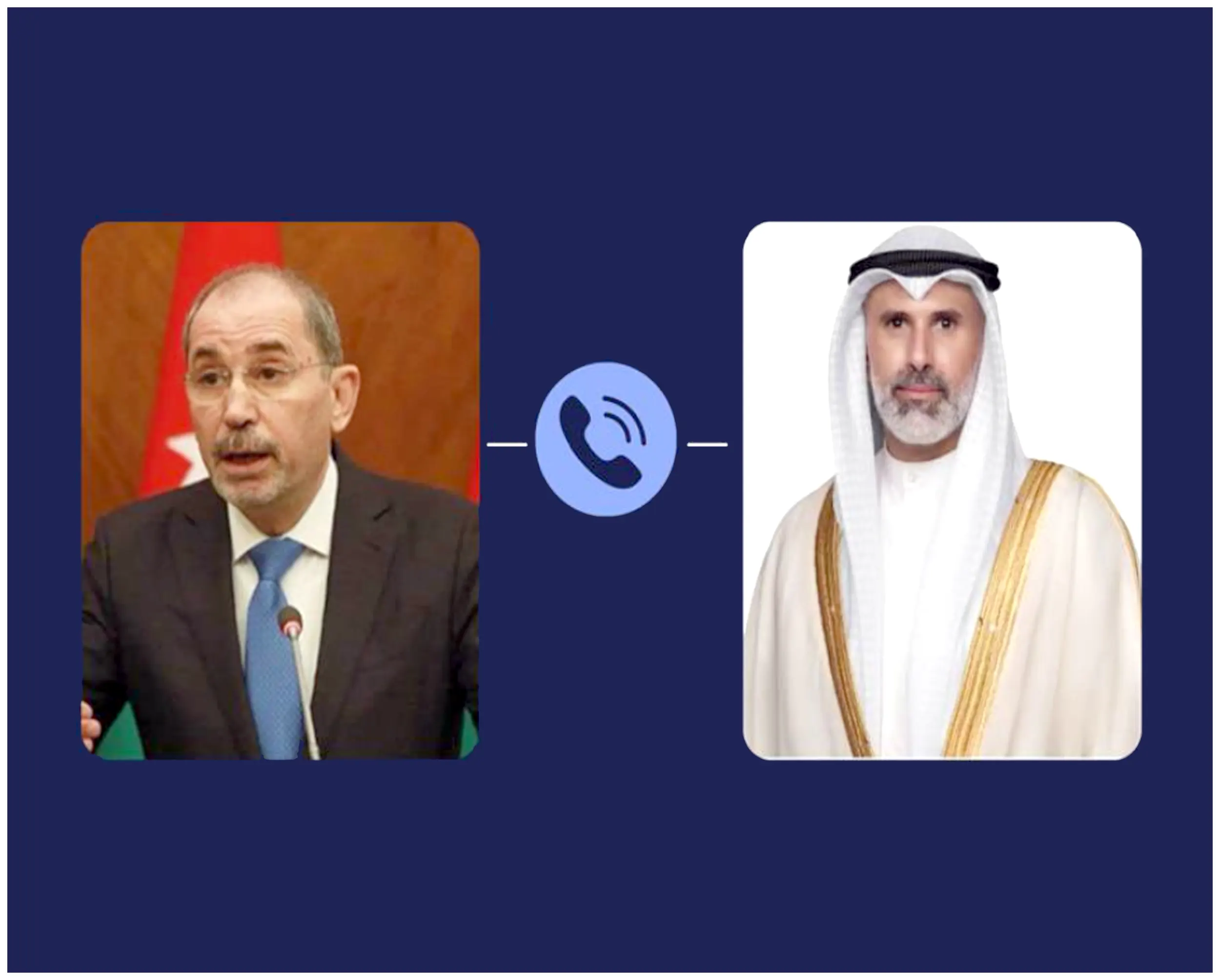 Jordan and Kuwait are coordinating their positions to support regional security and contain escalation