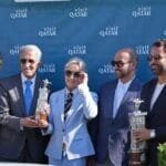 الجواد الإماراتي "آر بي كينج ميكر" بطل سباق قطر الدولي للخيول العربية الأصيلة