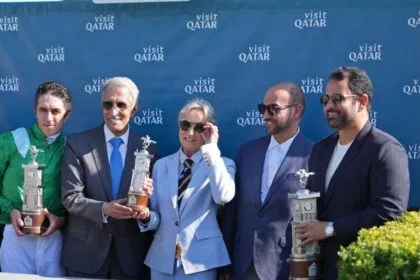 Emirati horse "RB King Maker" wins Qatar International Purebred Arabian Horse Race