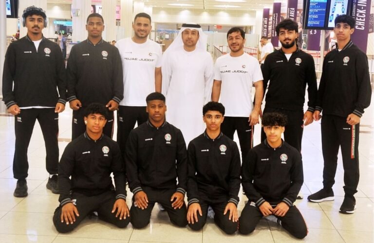 The UAE judo team begins its Asian journey in Amman in the youth competitions