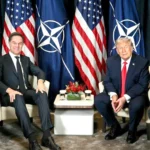 US President Donald Trump with NATO Secretary General Mark Rutte