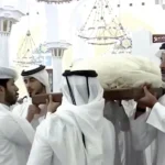 Funeral procession of the Father Emir Sheikh Hamad bin Khalifa Al Thani in the presence of the Emir of Qatar