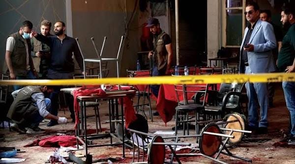 New toll from Damascus cafe bombing: 10 dead and 21 injured as investigations continue