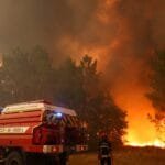 Forest fires rage across France and Spain amid harsh weather conditions