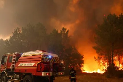 Forest fires rage across France and Spain amid harsh weather conditions