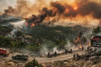 تونس تواجه حرائق غابات واسعة النطاق ورياح الشهيلي تزيد الوضع تعقيدا
