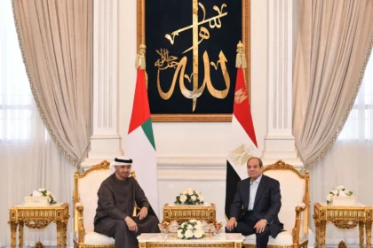 The President of the UAE arrives in El Alamein on a fraternal visit... Emirati-Egyptian talks to enhance cooperation and discuss regional developments